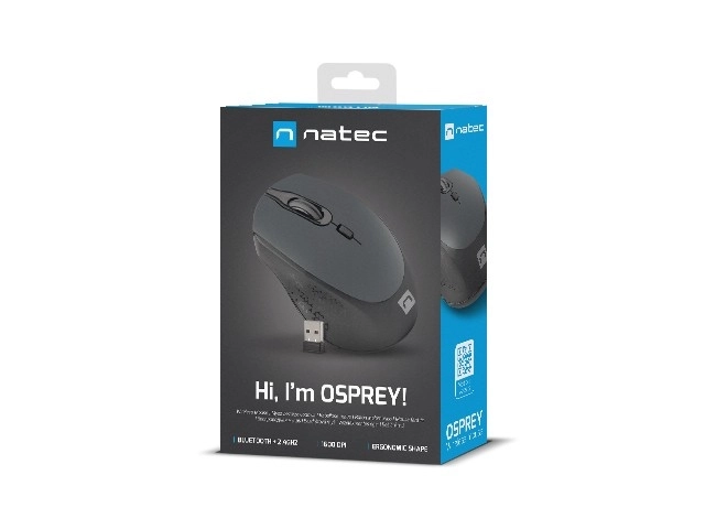 Vezeték nélküli egér Natec Osprey Bluetooth és 2.4GHz