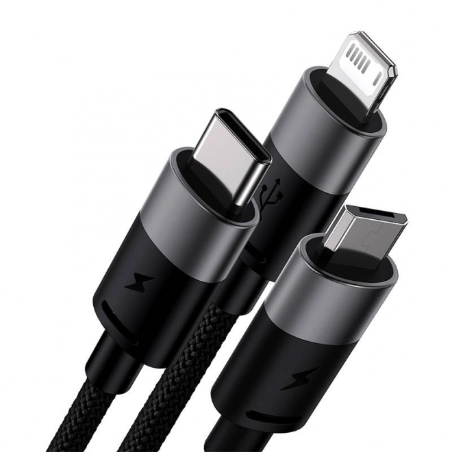 Baseus StarSpeed 3 az 1-ben töltőkábel USB-C, micro USB, Lightning