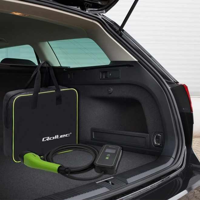 Mobil EV autótöltő 2 az 1-ben, állítható, 3.5kW, 230V, WiFi, LCD, hordozható