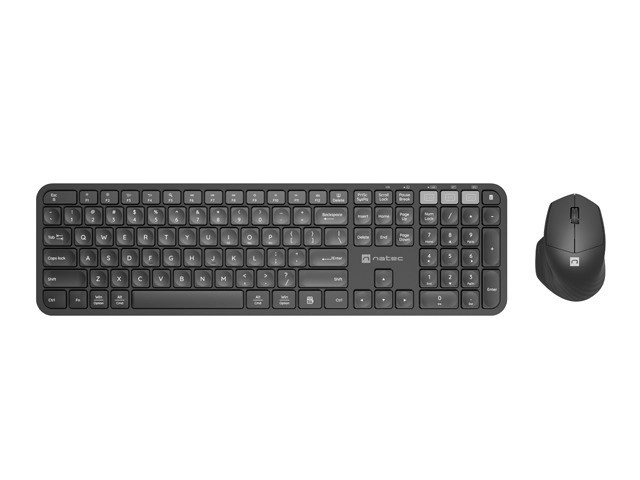 Vezeték nélküli Natec Octopus 2 billentyűzet és egér szett Bluetooth + 2.4GHz