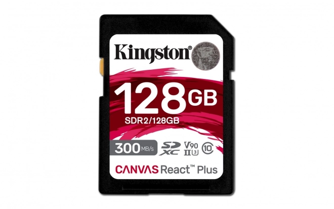 Kingston Canvas React Plus 128GB SD memória kártya