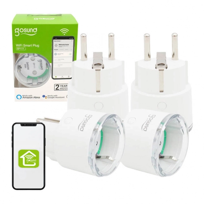 Gosund smart wifi aljzat, 4 darabos csomag