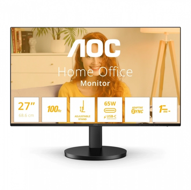 27 hüvelykes IPS monitor 100Hz HDMI USB-C állítható magasság