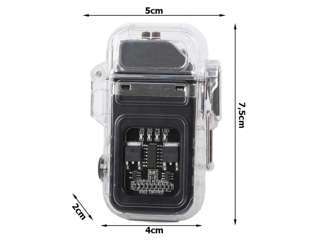 Plazma gyújtó LED lámpával, elektromos USB