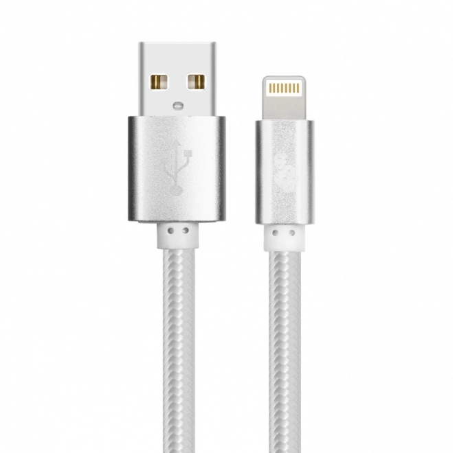 Ezüst MFi Lightning-USB kábel 1.5m