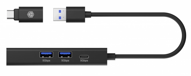 4 az 1-ben USB-C és LAN csatlakozó HUB