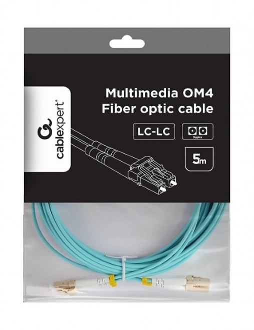 Multimódusú duplex optikai kábel OM4 LC/LC 5m