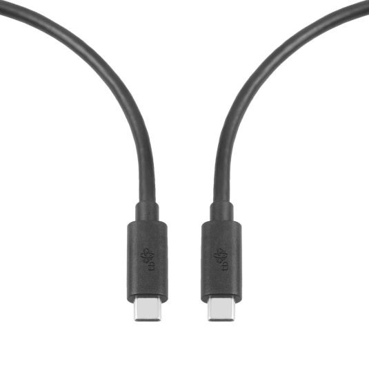 Fekete USB C-USB C kábel 1m 100W 5Gbps