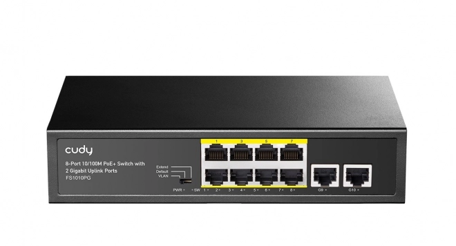 PoE kapcsoló 8 portos 120 W gigabites uplink