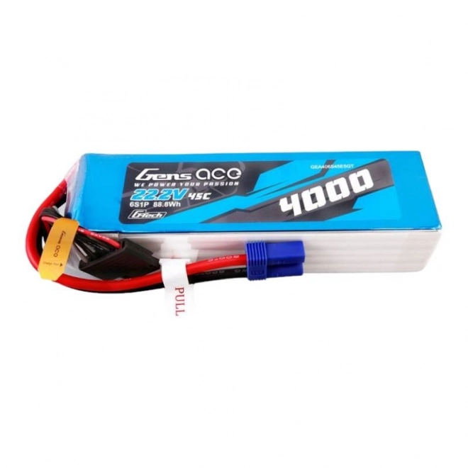 Lipo akkumulátor 4000mAh 22,2V 45C 6S1P EC5 csatlakozóval