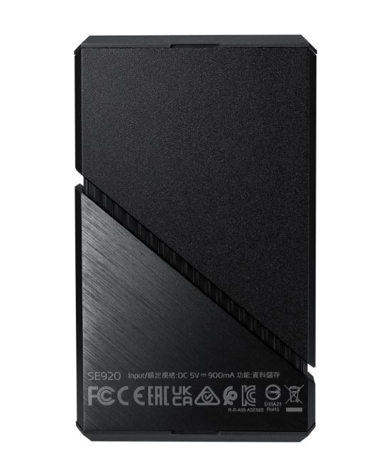 Külső SSD meghajtó USB4C 4TB fekete