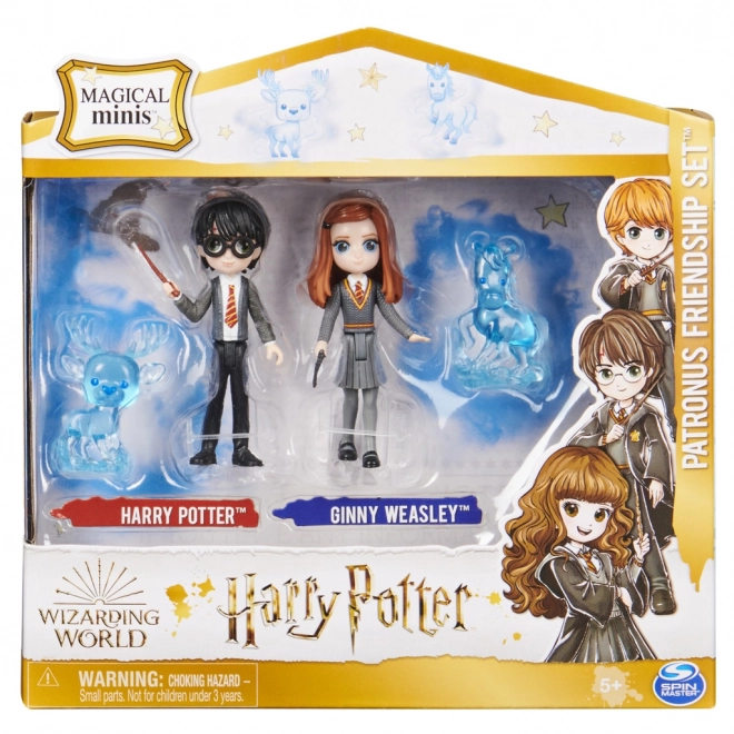 Harry Potter és Ginny patronus figurák