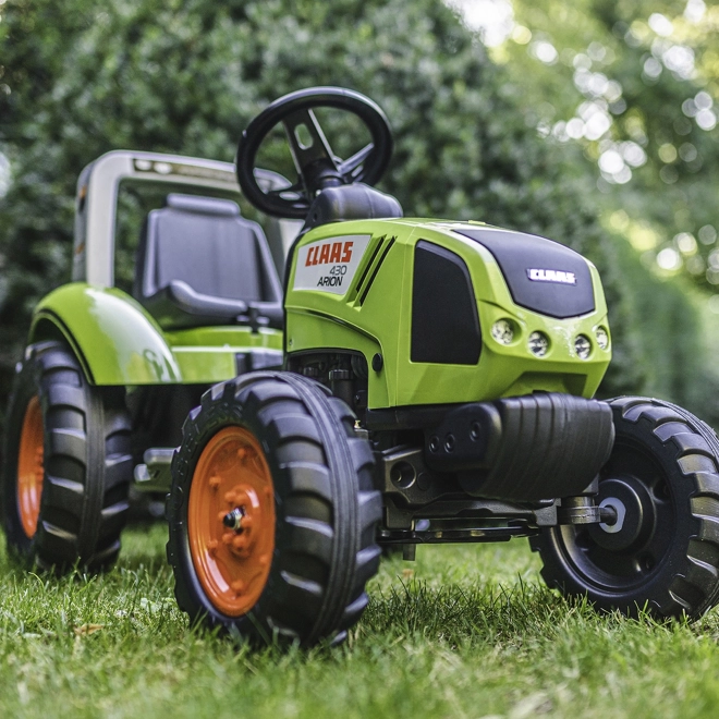FALK Traktor pedálos Claas Arion 430 utánfutóval