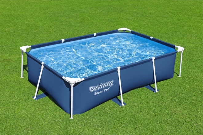 DeluxeJr Steel Pro Állványos Medence 259x170x61 BESTWAY kertbe
