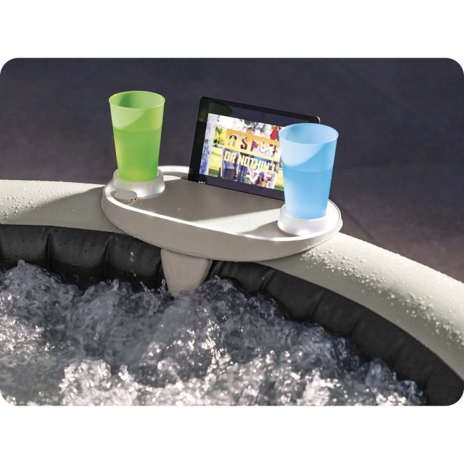ITALTARTÓ LED VILÁGÍTÁSSAL ÉS HELLYEL TABLETTE, TELEFONNAK SPA INTEX 28520
