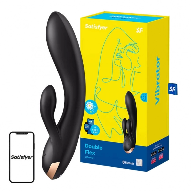 Multifunkciós vibrátor rabbit Satisfyer fekete