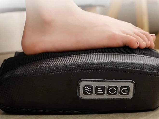Elektromos shiatsu masszázsgép lábakhoz melegítéssel