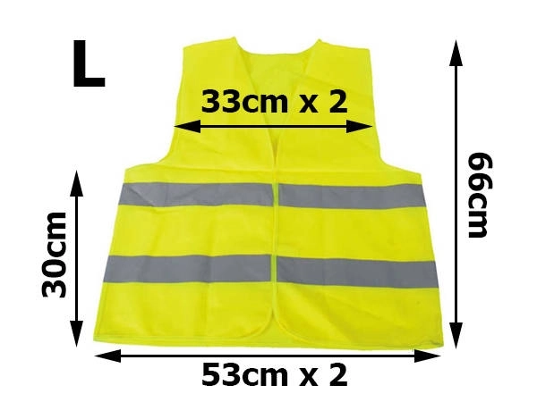 Reflex figyelmeztető mellény sárga méret L