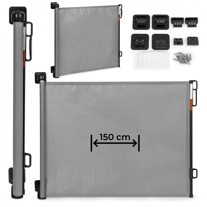 Biztonsági korlát 150 cm, szürke
