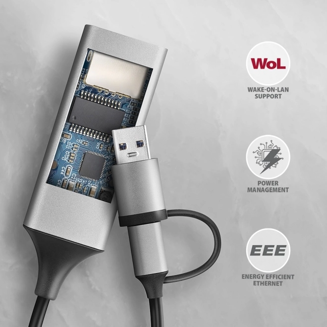 Axagon USB hálózati adapter