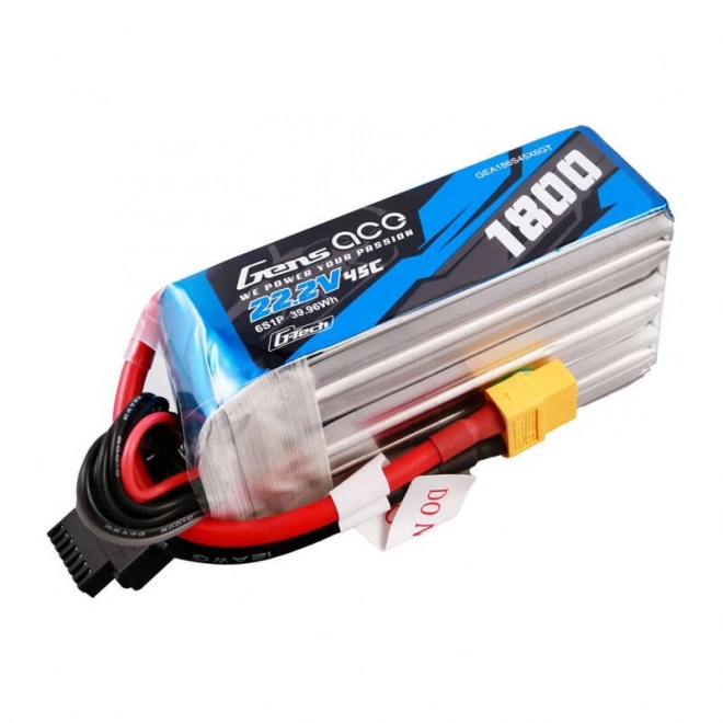 g-tech 1800mah 22,2v 45c 6s1p lipo akkumulátor xt60 csatlakozóval