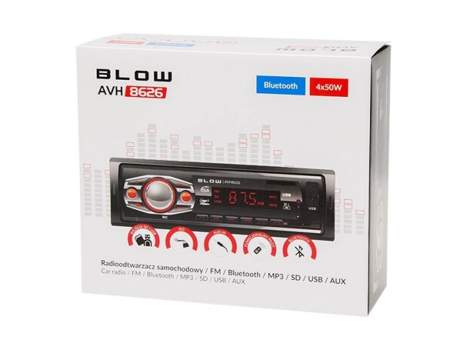 Blow autórádió bluetooth MP3 USB SD kártyahely