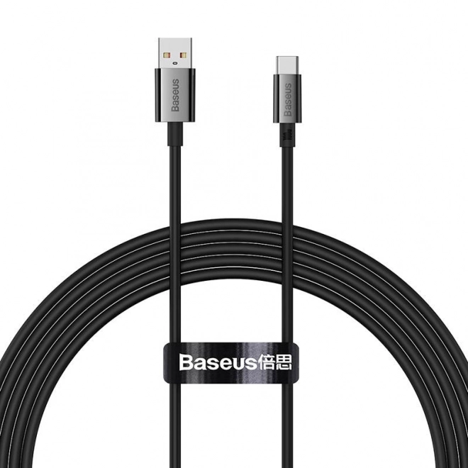 baseus superior usb-c kábel 100w 2m fekete