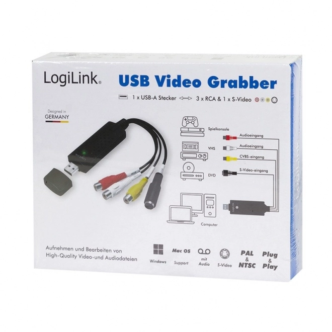 Grabber audio/video csatlakozó USB 2.0 Windows 11-hez