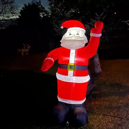 Felfújható Mikulás LED világítással