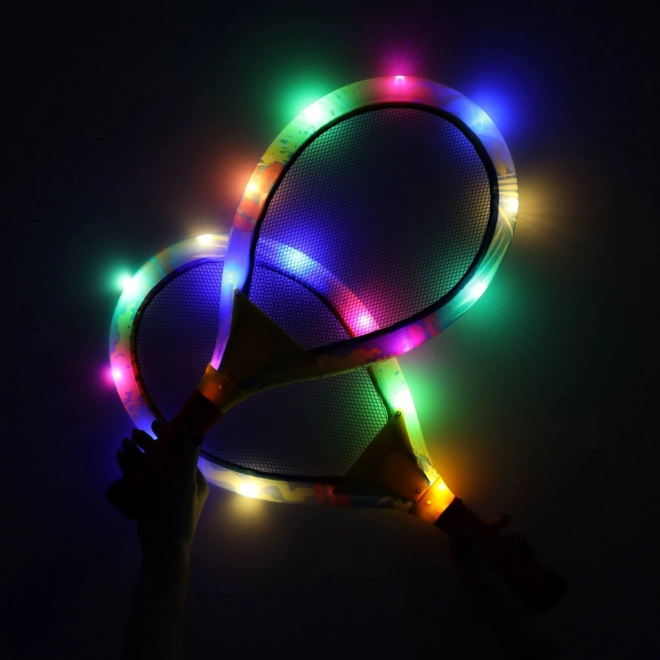 Led világító teniszütők szettel
