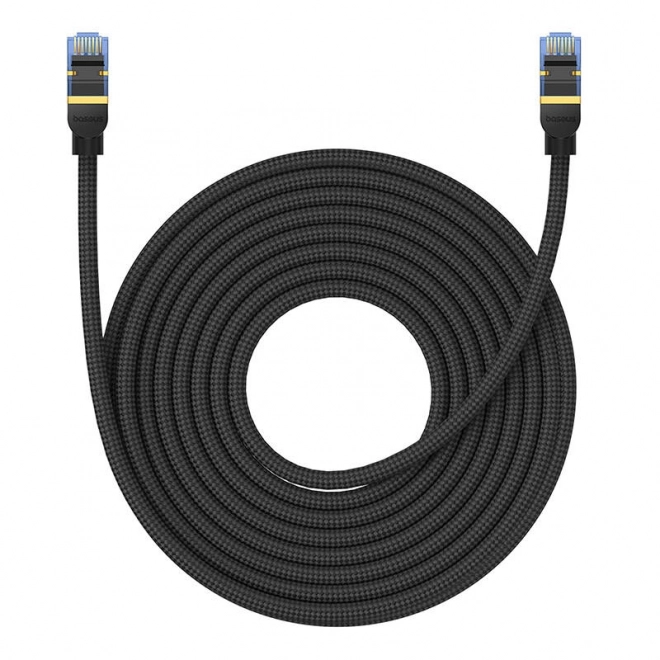 Oplett hálózati kábel CAT.7 RJ45 10Gbps 10m fekete