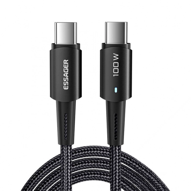 Essager usb-c kábel 100w 1m fekete