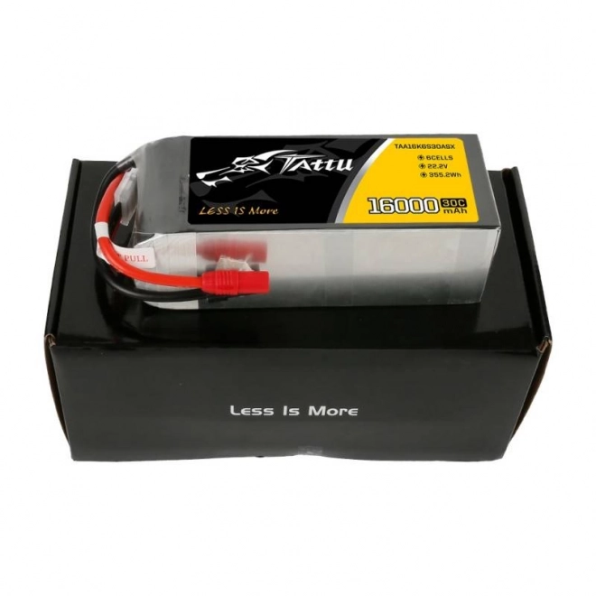 Tattu nagy kapacitású LiPo akkumulátor 16000mAh 22.2V