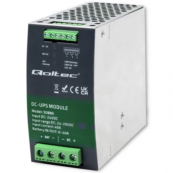 Din sínre szerelhető UPS modul 40A 24V