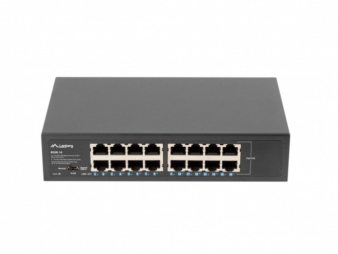 16 portos gigabites rackekhez tervezett LANBERG switch