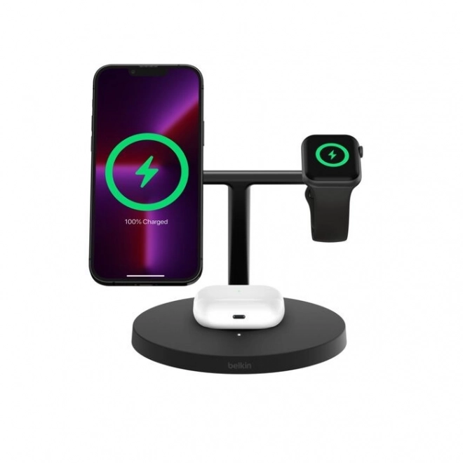Boost Charge Pro 3 az 1-ben Qi2 töltő 15W fekete