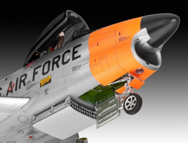 Műanyag F-86D Dog Sabre repülőgép modell 1/48