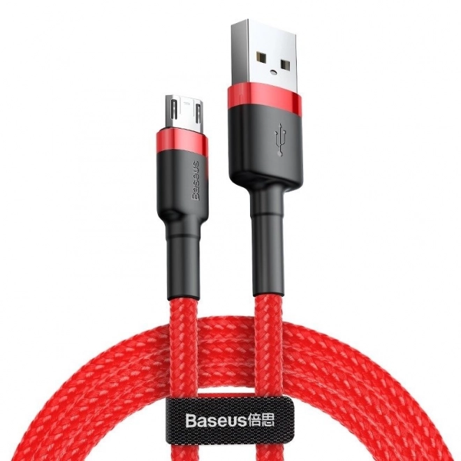 Baseus micro USB töltő- és adatkábel 2,4A 1m piros