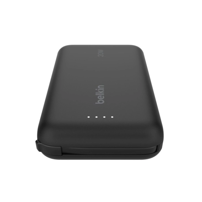 Powerbank BoostCharge 10000 mAh 20w beépített C-kábel, C-port, fekete