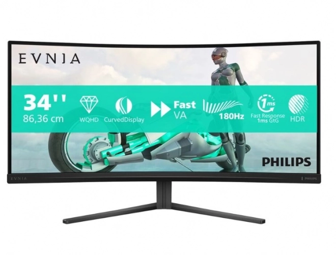 Nagyméretű ívelt monitor 34M2C3500L - 180Hz VA technológiával
