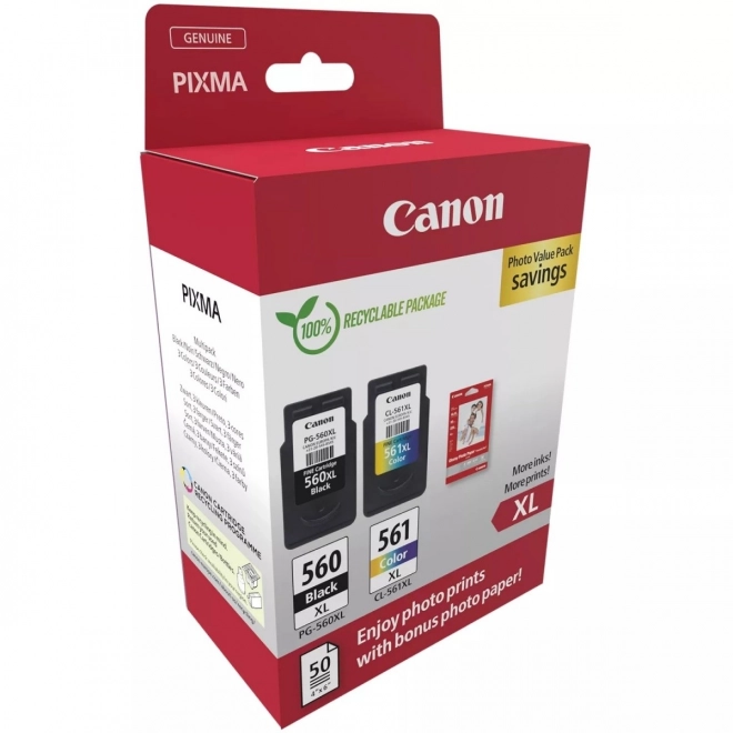 Canon PG-560XL/CL-561XL tintapatron fotópapírral