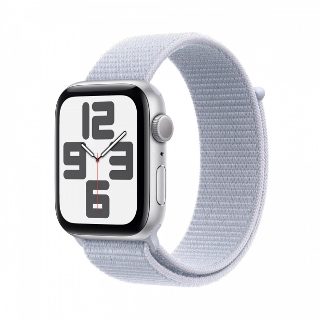 Órák SE GPS, ezüst alumínium tok 40 mm álomkék színű szíjjal