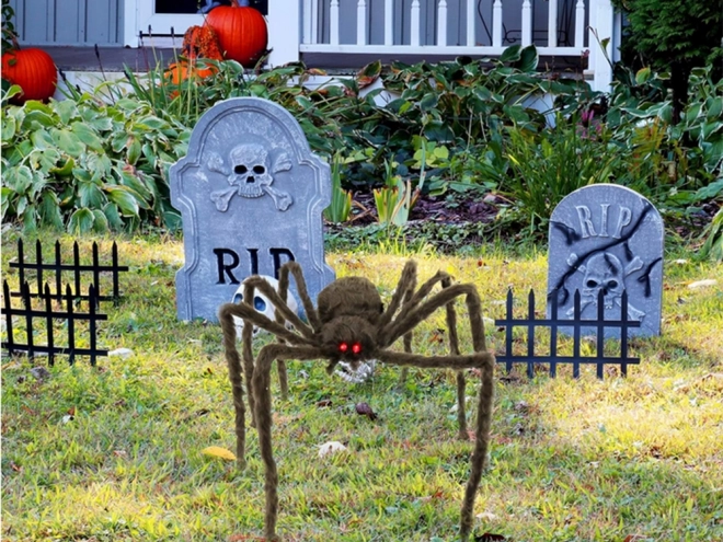 óriás halloween tarantula dekoráció