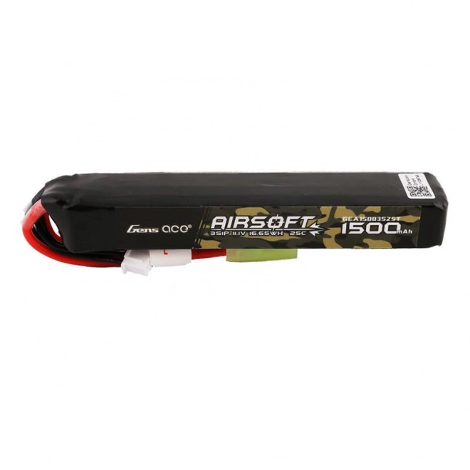 Gens Ace 25c 1500mah 3s1p 11,1v airsoft lipo akkumulátor mini Tamiya csatlakozóval