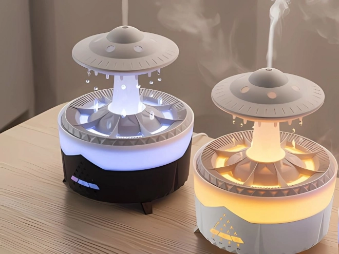 Légnedvesítő és illat diffúzor UFO távirányítóval