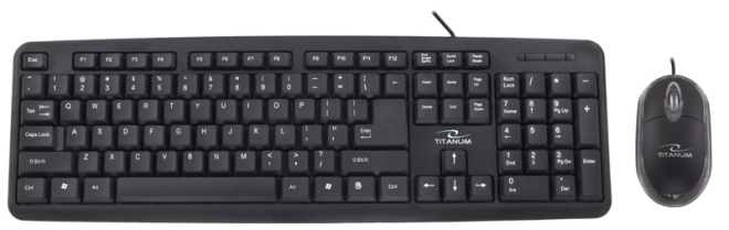 Titanum billentyűzet és egér USB Salem készlet