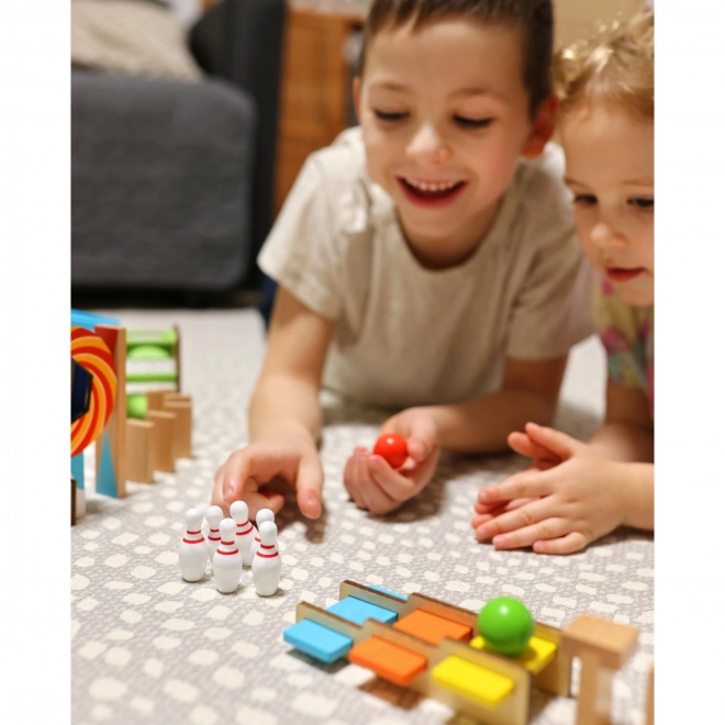 Fából készült domino őrület