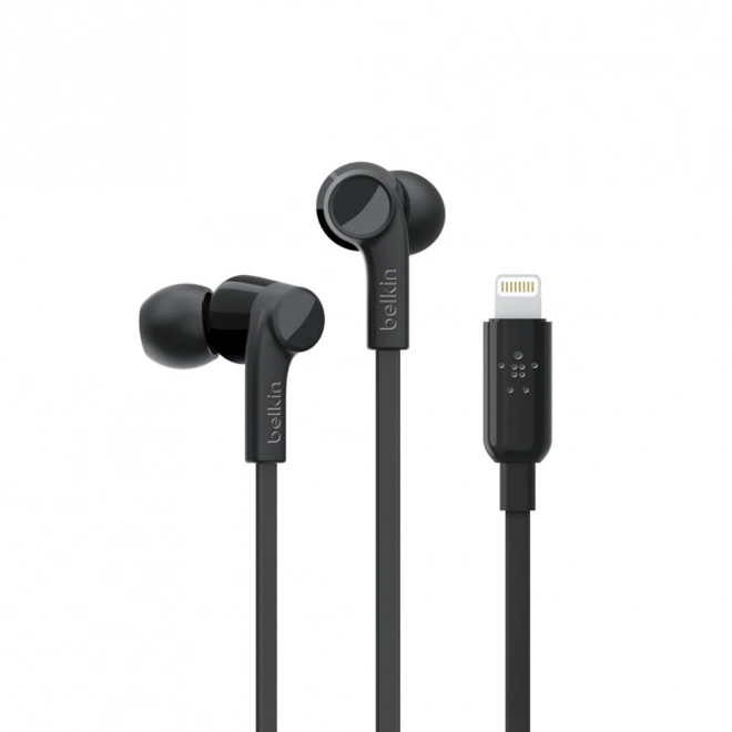 Fekete belkin rockstar lightning fülhallgató
