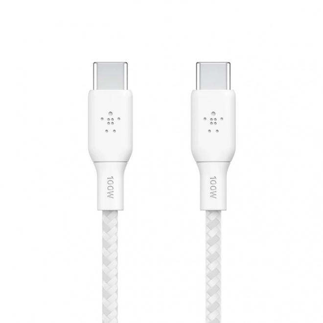 Fonott USB-C kábel USB-C 100W 3m fehér