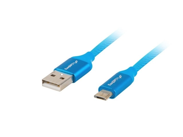 Prémium kék USB micro BM-AM kábel